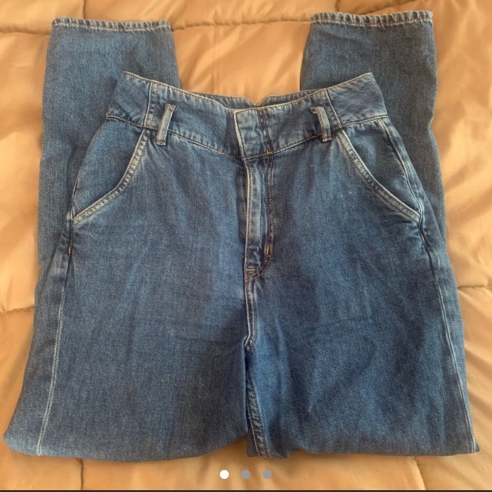 H&M high rise mom jeans